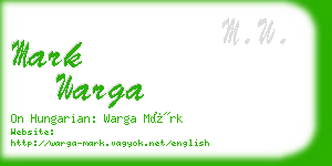 mark warga business card